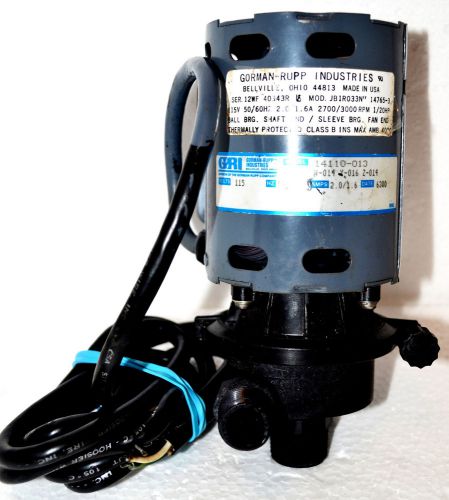 GORMAN-RUPP INDUSTRIES (GRI) 14110-13 MAGNETIC DRIVE PUMP 14110 SERIES