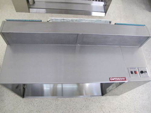 CAPTIVE AIR 3624 ND-2 TYPE I EXHAUST HOOD STAINLESS STEEL 54&#034; WIDE OVERALL 66&#034; W