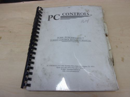 CNC TURRET PUNCH wizard press software pc800 pc retrofit control manual book
