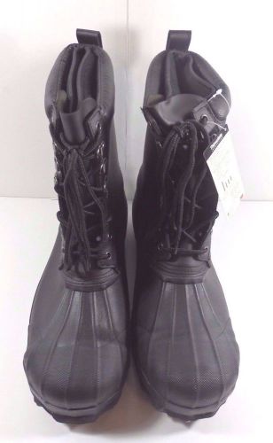 Talon Trax Men&#039;s Winter Boots, Size 14, Waterproof, Steel Toe, Black, |PV2| RL