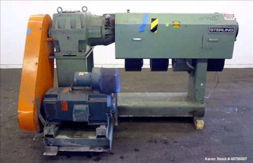 Used- sterling 2.5&#034; single screw extruder. 24 to 1 l/d ratio. electrically heate for sale