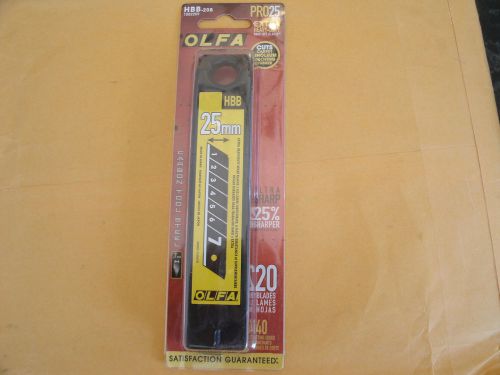 OLFA Extra heavy-duty black, snap-off replacement blades,  20pk (OLFA HBB-20B)