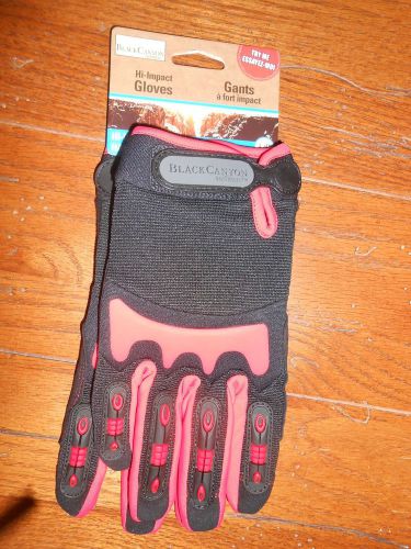 EXTREME Duty pro -  WORK GLOVES Men Lg. Hi IMPACT NEW Spandex Rubber Knuckle