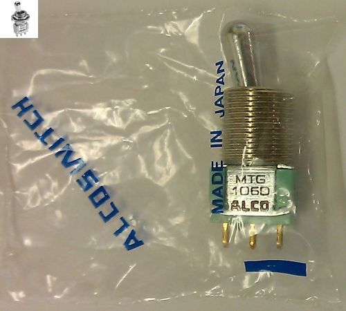 NEW SPDT ON-ON Miniature Toggle Switch - Alcoswitch MTG106D - Tyco # 1-1437559-1