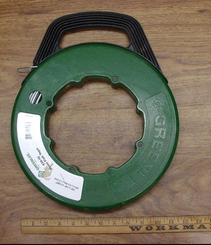 Greenlee 438-10 Electrical Fish Tape,125&#039; X 1/8&#034; X .060&#034;,Excellent Used Cond.
