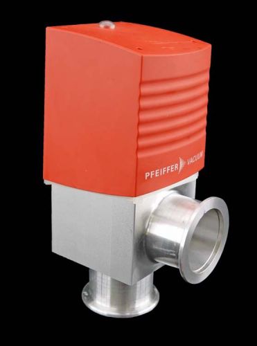 Pfeiffer vacuum avc-040-pa 24vdc kf40 electropneumatic bellows right angle valve for sale