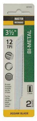 DISSTON COMPANY 2-Pack 3.5-Inch 12-TPI Bi-Metal/Cobalt Jigsaw Blade
