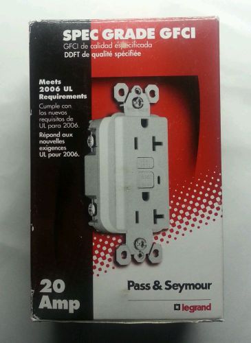 Pass Seymour 20amp GFCI duplex receptacle NEW 2095-I