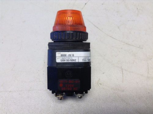 Allen Bradley 800H-PR16 Orange Illuminated Button 800HPR16 800H Amber