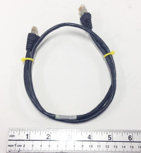 ABB 557827-1  No. 96J0370 Te Connectivity Patch Cable Cat5 F/Utp 2Ft Black