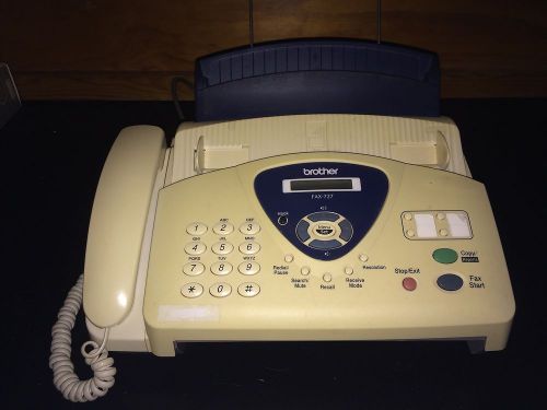 Brother 727 fax machine digital copier handset 104 quick dials 30 pg capacity for sale