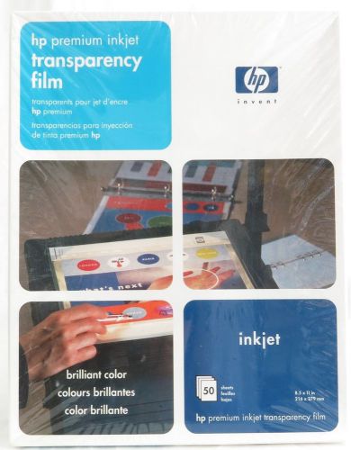 HP Hewlett Packard InkJet Transparency Film 50 Sheets Pack C3834A New