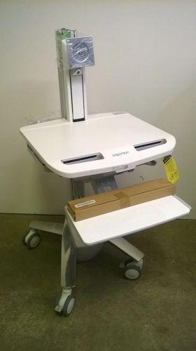 Ergotron styleview electronic medical records emr cart w/ lcd pivot sv41-6300-0 for sale