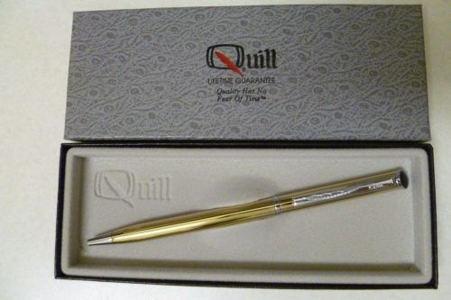 Quill Gold Business Pen Classy Elegant NEW Unused Golden