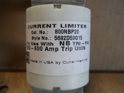 Cutler Hammer (C800NBP20) NB Tri-Pac Current Limiter 5862D59G15, New Surplus
