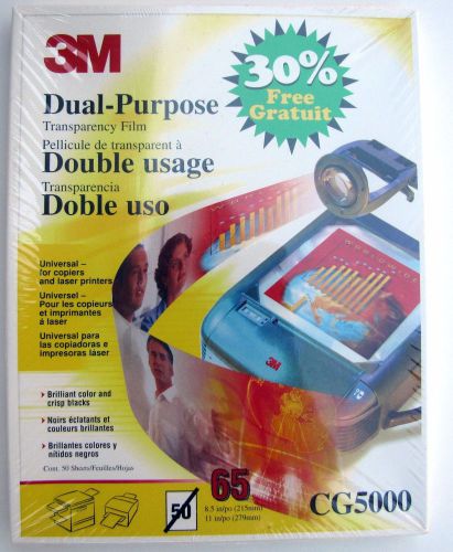 3M Dual-Purpose Transparency Film CG5000 - 65 sheets