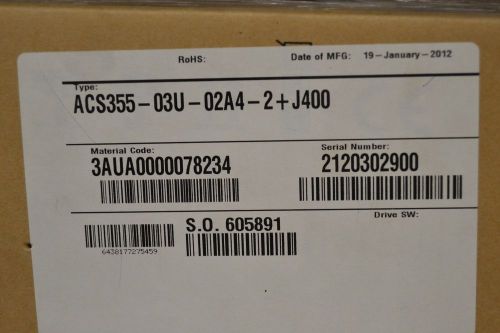 ACS355-03U-02A4-2+J400 NEW IN BOX WITH FACTORY SEAL