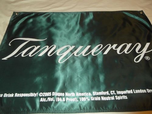 Tangueray Banner Bar Decor Man Cave Green 28 x 38&#034;
