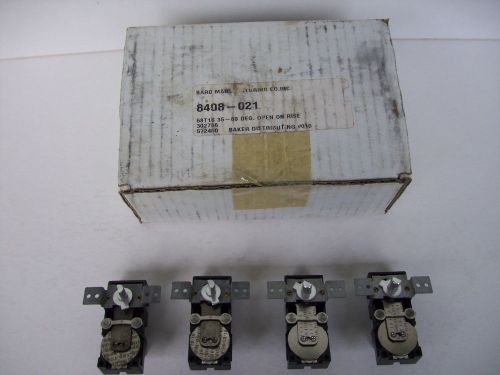 4 Bard 8408-021 Open on Rise Thermostat 35-80 Degree NOS