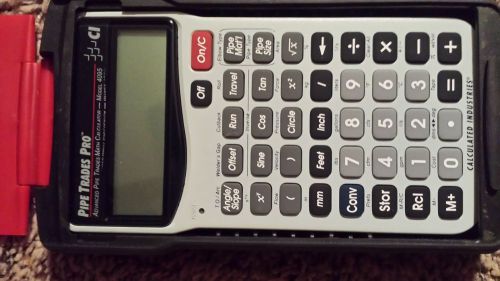 Calculater Industries 4095 pipe trades Calculator with HARDSHELL case