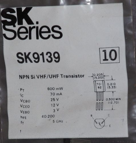 SK9139 NTE10