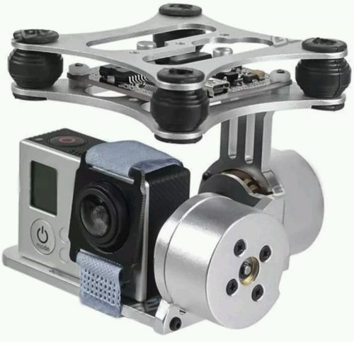 DJI Phantom Gopro 2 3 4 Metal Brushless Camera Gimbal w/ Motors Controller