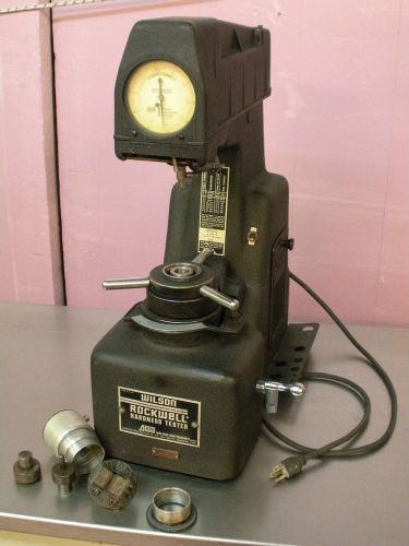 &#034;RARE&#034; WILSON ROCKWELL 1YR a HARDNESS TESTER MATERIALS TESTING LAB w/ACCESSORIES