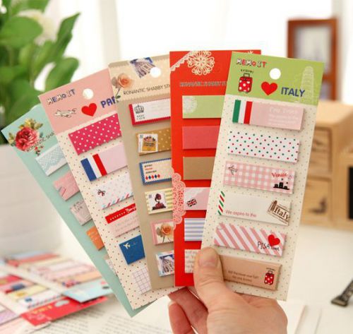 120Pcs Sticker Post Bookmark Mark Flags Tab Pad Point It Sticky Notes #5