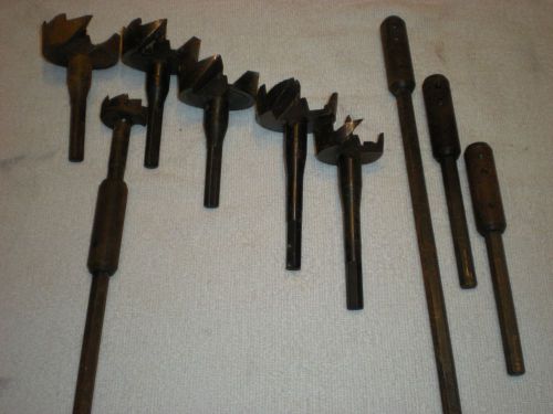 6 SELF FEED BITS Milwaukee / Lenex / Bosch Selfeed Bits / extensions INCLUDED