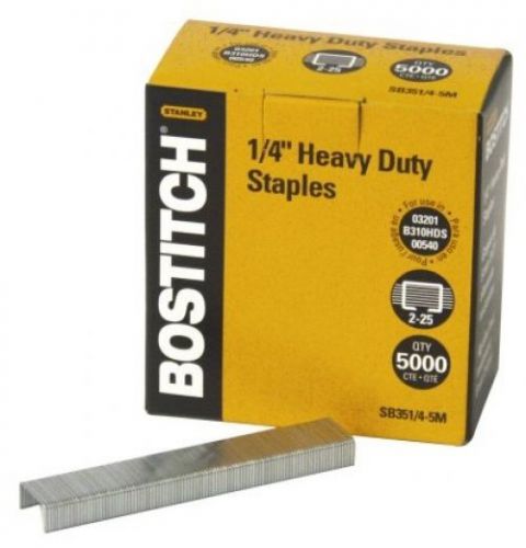 Bostitch Heavy Duty Premium Staples, 2-25 Sheets, 0.25 Inch Leg, 5,000 Per Box