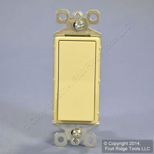 Pass &amp; Seymour Ivory LIGHTED Decorator Rocker Light Switch 15A Bulk TM870-ISL