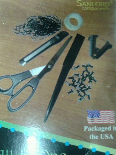 All in one home office kit with 100pc scissor staple remover letter opener&amp; more
