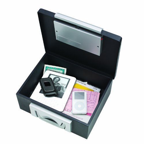 STEELMASTER Electronic Security Cash Box, 12.8 x 10.04 x 5.53 Inches, Black 221