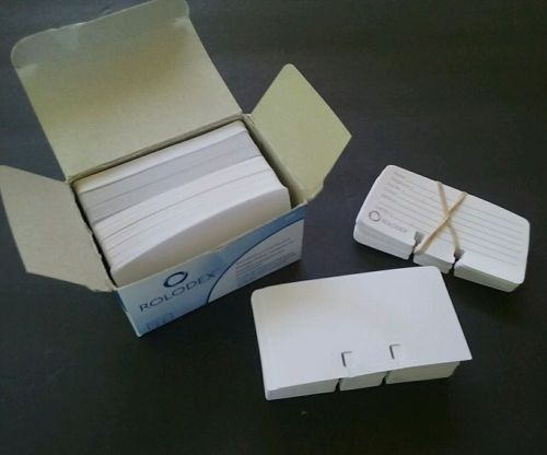 Rolodex Random lot Rotary File Refills White about 250