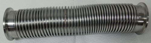 STAINLESS KLEIN FLANGE KF-40 FLEXIBLE BELLOWS FLEX PIPE VACUUM FITTING 8 1/2&#034;
