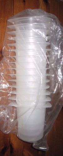 250 ML/8oz Plastic/Polypropylene Disposable Tri-Corner Beakers New 15 Pk