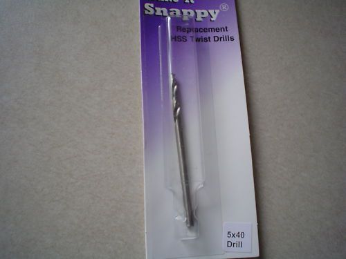 Snappy 5mm X 40mm Confirmat replacement drill