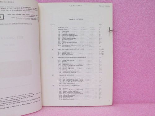 Military Manual 642X Test Oscillator Service Manual w/Schematics (8/15/61)