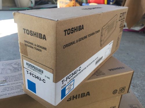 Toshiba Original &amp; Genuine Toner T-FC34U-C Cyan