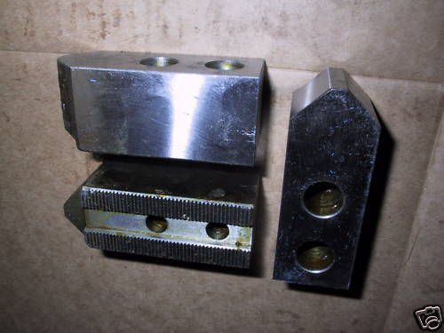 Lathe chuck top jaws pointed 3 pcs for sale