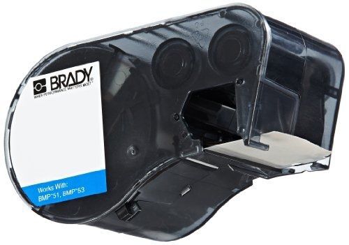 Brady mc-1500-595-yl-bk vinyl b-595 black on yellow label maker cartridge, 25&#039; for sale