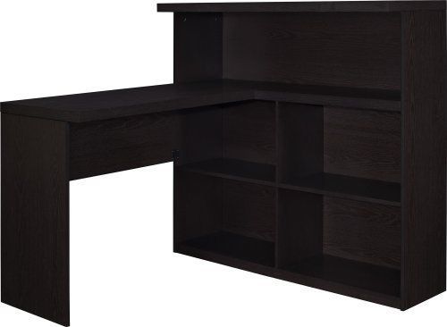 Altra Home Office Desks Furniture Trillium Way Sit/Stand L-Shaped Desk Espresso