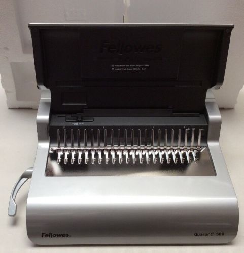 Fellowes Quasar e500 Office Electric Comb Binder With Starter Kit