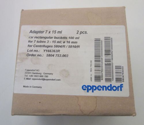 Eppendorf 7 x 3 - 15ml Adapters, Cat. # 022637568