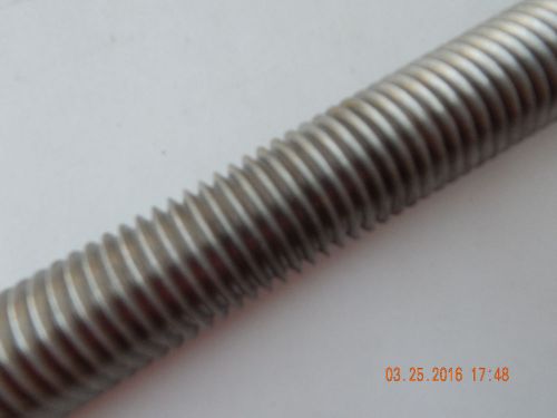STAINLESS STEEL THREADED ROD. 1 1/8 - 7 x 36&#034; long. new