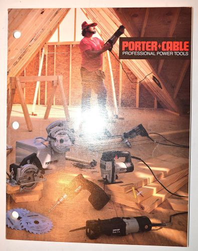 PORTER-CABLE PROFESSIONAL POWER TOOLS CATALOG 1988 #RR711 drill grinder nibbler