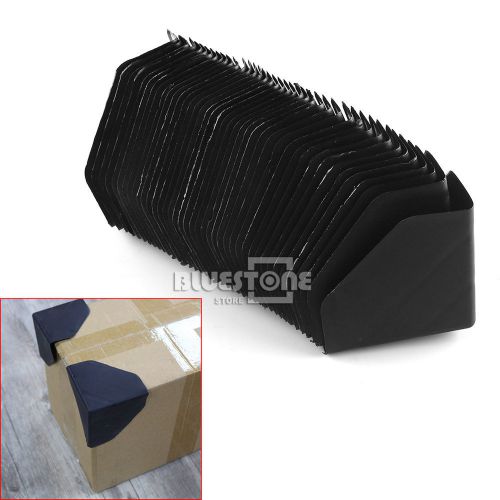 Black Shipping carton plastic corner protector shipping edge cover 40pcs Pack