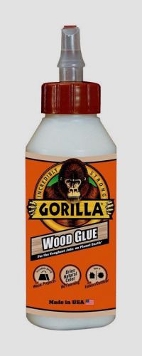 New!! Gorilla Glue Wood Glue 8oz Adhesive High Strength Cures in 24 hrs 6200002