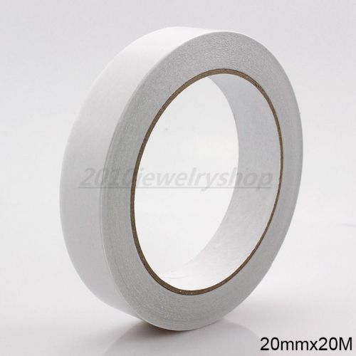 20mm x 20M Double Side Adhesive Tape Office Tape School Supplies DIY Craft 1Roll