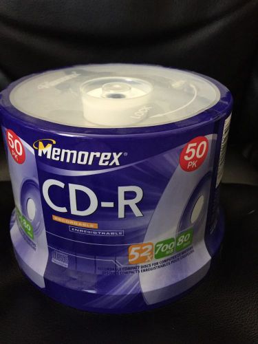 Memorex 50 Pack CD-R Spindle 700MB - BRAND NEW/SEALED